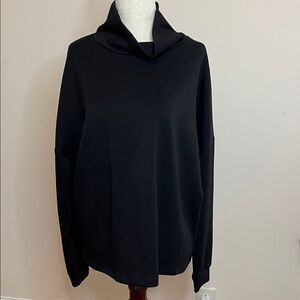 P Cill Black Cowl Neck Pullover Sweater Medium Long Sleeve